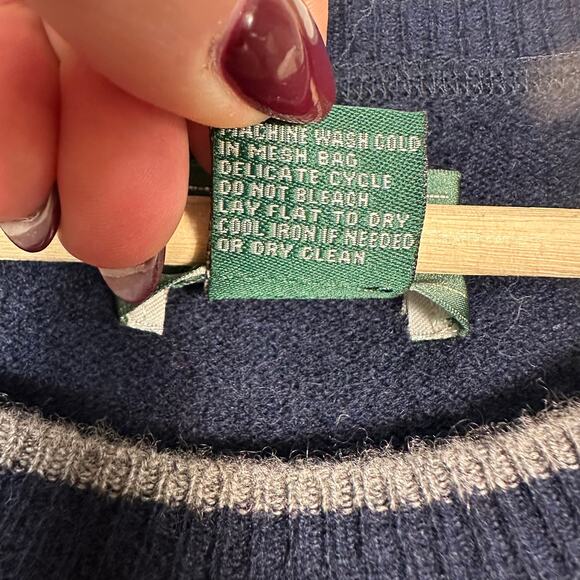 Hammacher Schlemmer Mens Luxury Washable 100% Cashmere Crew Neck Sweater XL - Picture 5 of 8